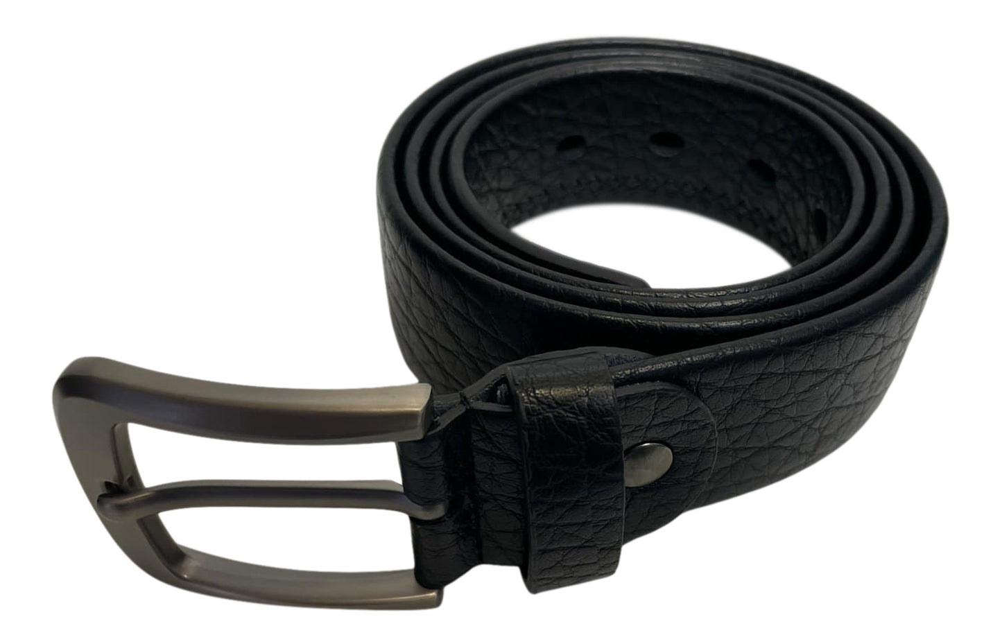 Men's Leather Belt for Trousers / Jeans, Black or Brown, 28" - 48" , by Milano®