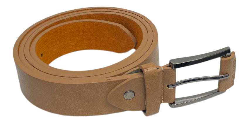 Men's Leather Lined Trouser Belt, 1.25" Wide Black or Tan, All sizes up to 48"