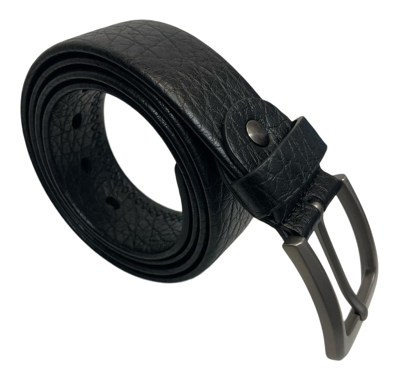 Men's Leather Belt for Trousers / Jeans, Black or Brown, 28" - 48" , by Milano®