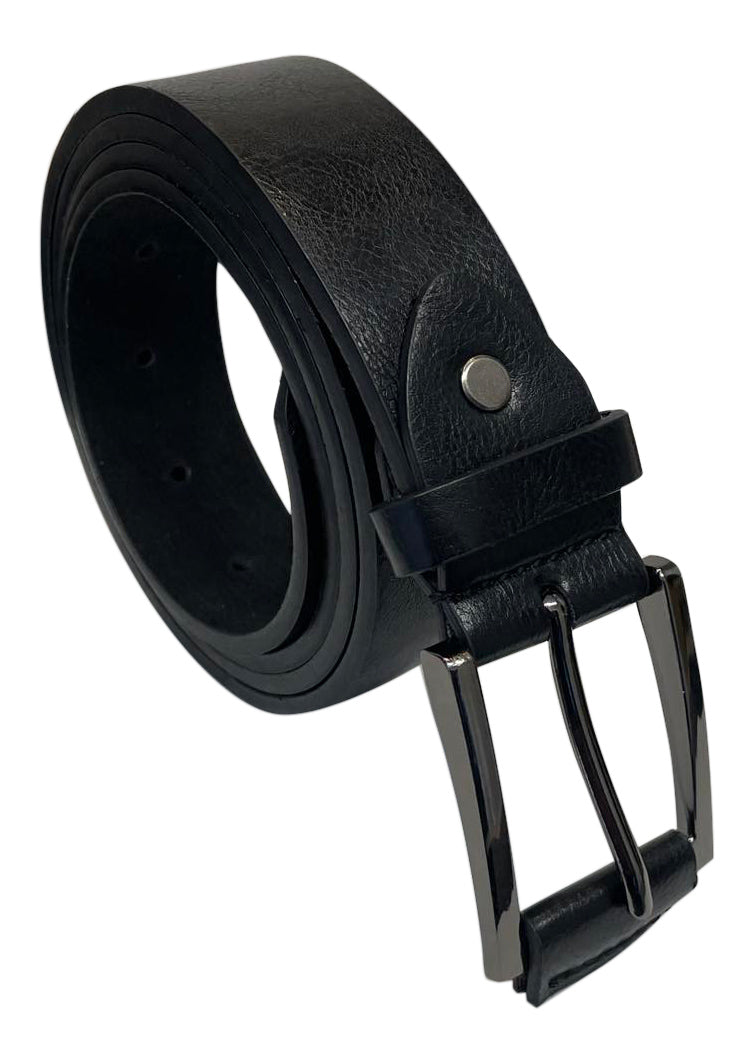 Men's Leather Lined Trouser Belt, 1.25" Wide Black or Tan, All sizes up to 48"