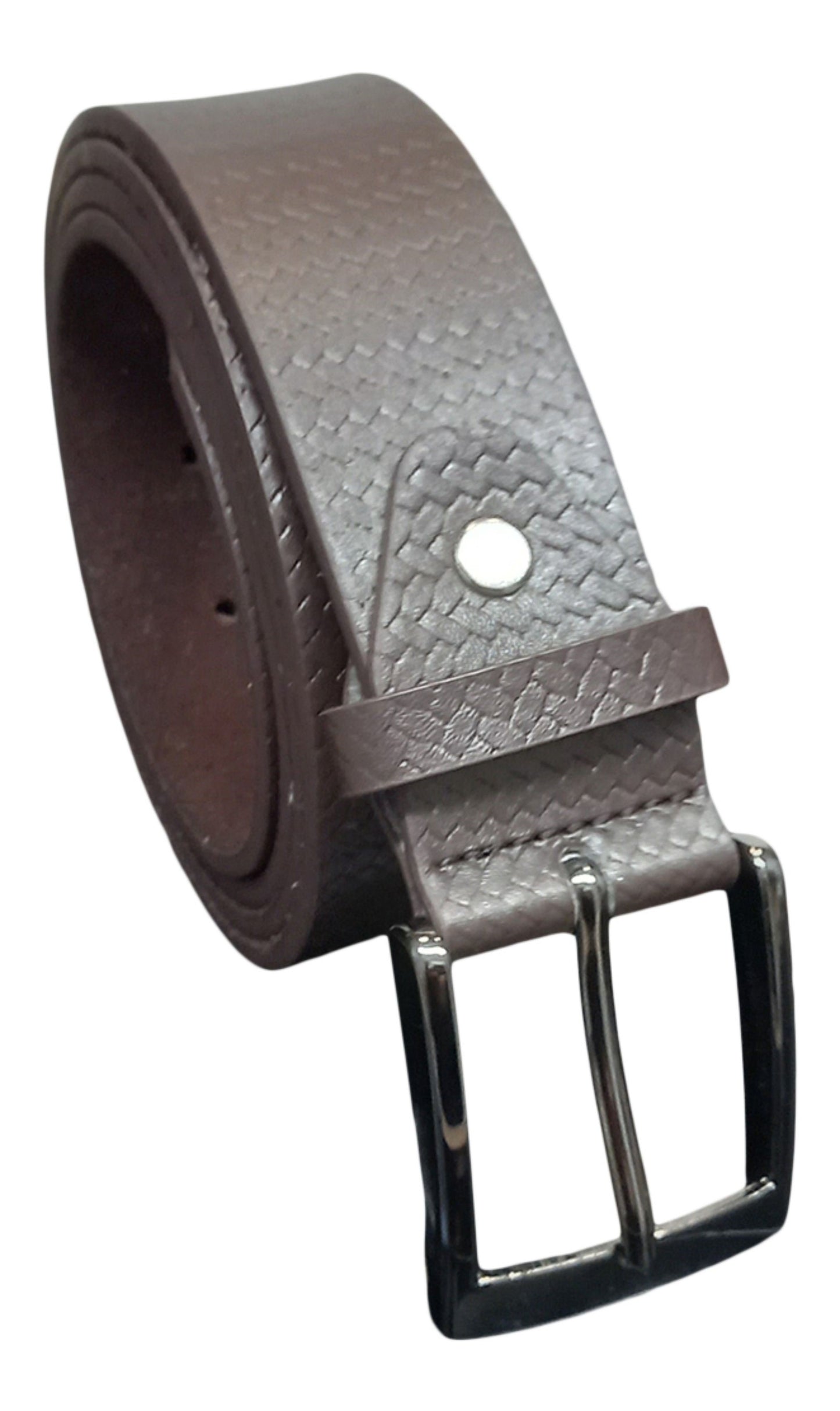 Men's Leather Lined Belt, Brown or Black 1.5" Wide, to Fit Sizes 28" - 48" Waist
