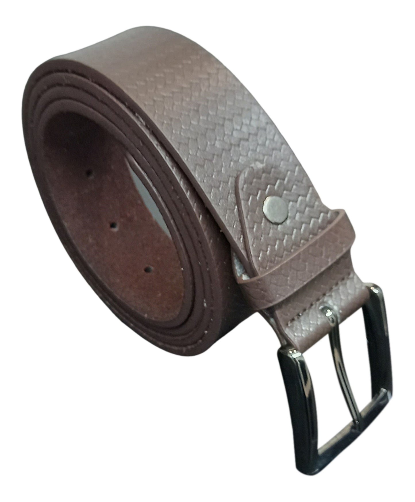 Men's Leather Lined Belt, Brown or Black 1.5" Wide, to Fit Sizes 28" - 48" Waist