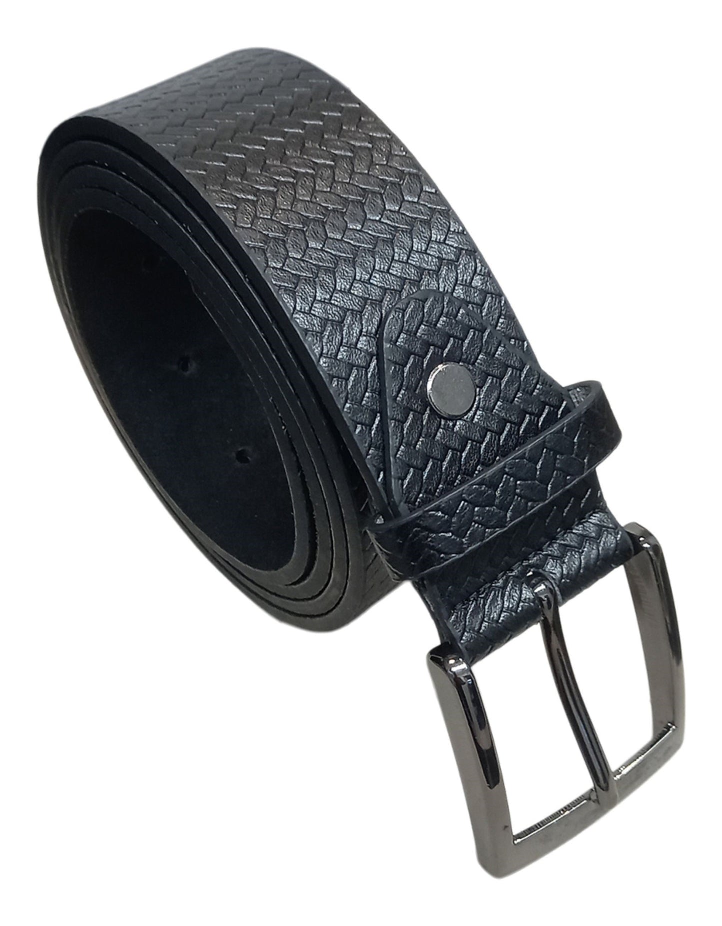 Men's Leather Lined Belt, Brown or Black 1.5" Wide, to Fit Sizes 28" - 48" Waist