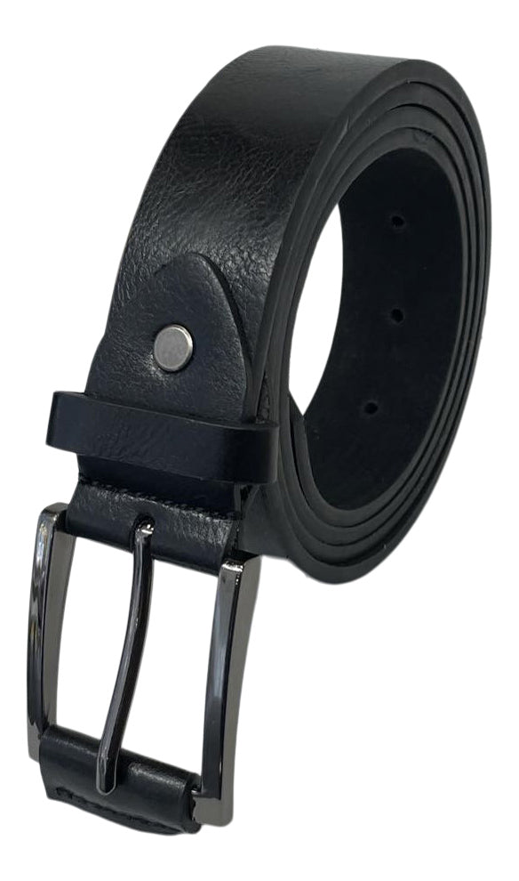 Men's Leather Lined Trouser Belt, 1.25" Wide Black or Tan, All sizes up to 48"