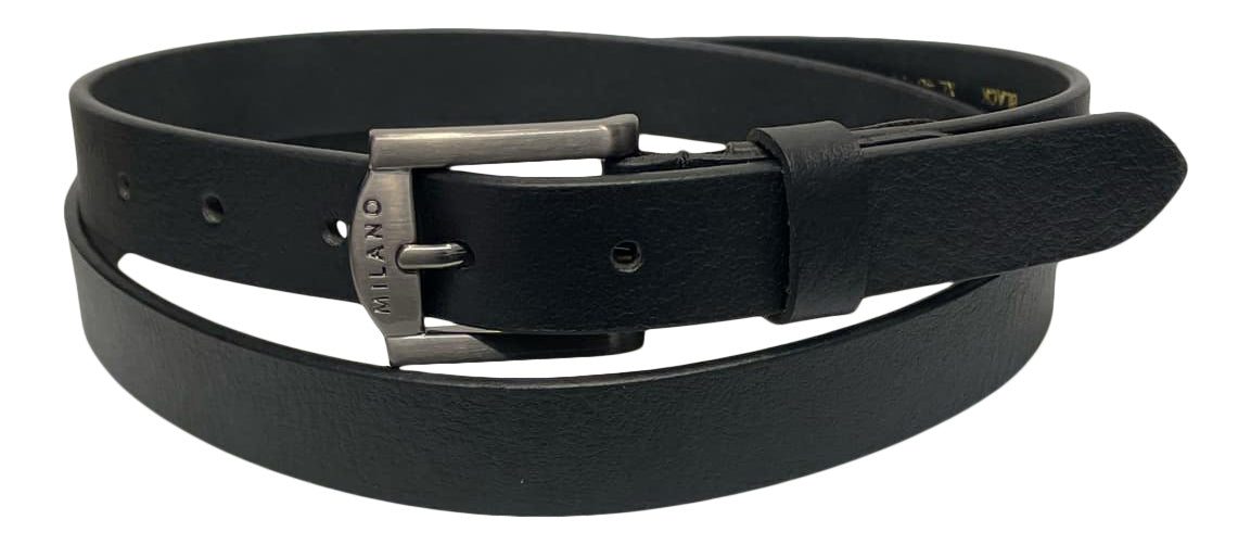 Men's Belt, Man's Real Leather Belts, Black or Brown, 28" - 48" Waist, 1" Wide