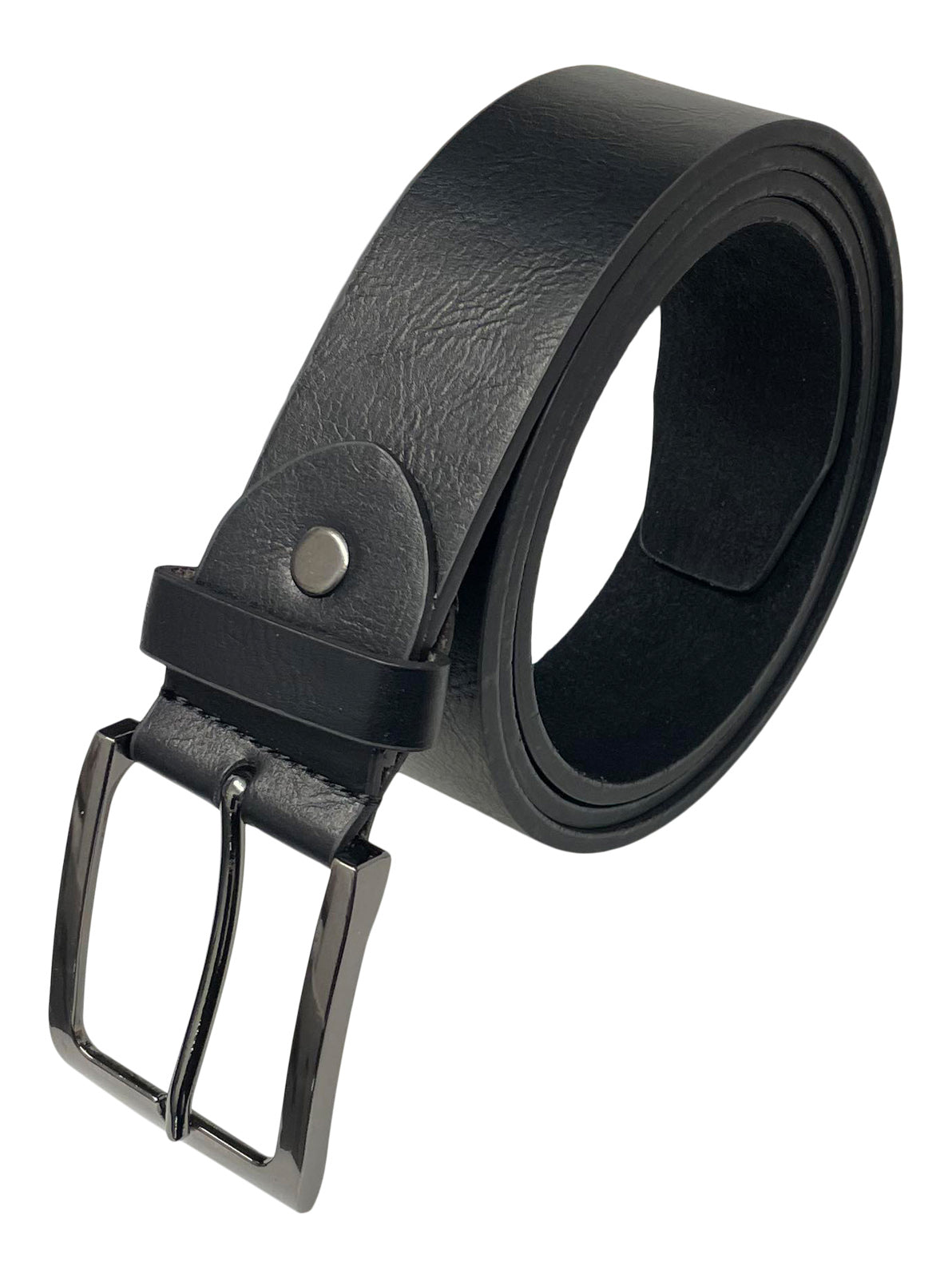 Men's Leather Lined Belt, Brown or Black 1.5" Wide, to Fit Sizes 28" - 48" Waist