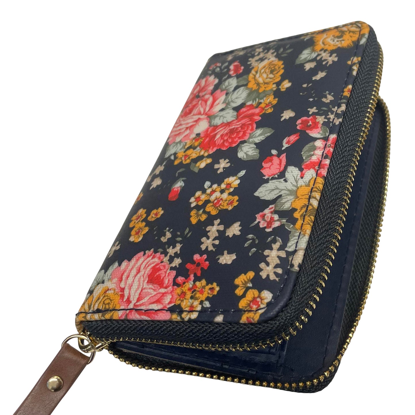 Ladies Purse, Medium Size Purses with Card and Coin Slots, Featuring Flowers