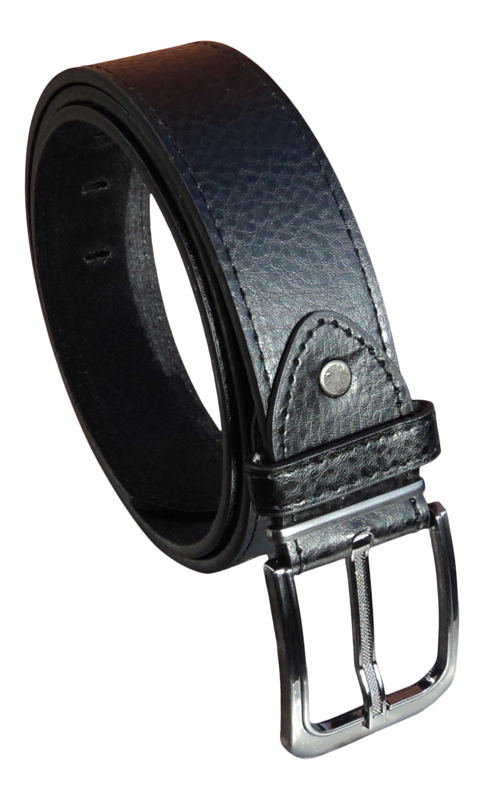 Men's Leather Lined Trouser Belt, 1.5" wide, Black or Brown