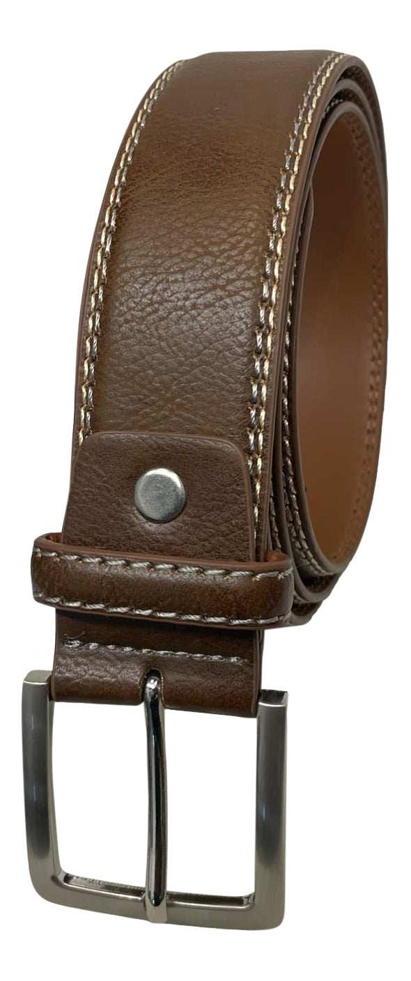Men's Trouser Belt, Brown Belts for Men, Waist 28"- 48", Stylish Belt 1.5" Wide