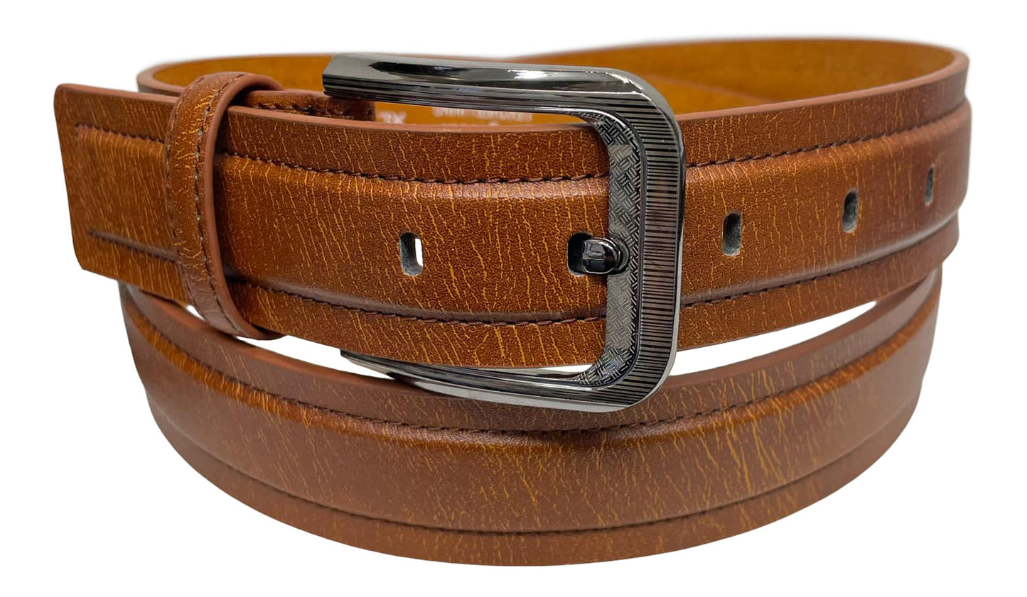 Men's Trouser Belt, Light Brown (Tan), Waist 28"- 48", Stylish Belt 1.5" Wide