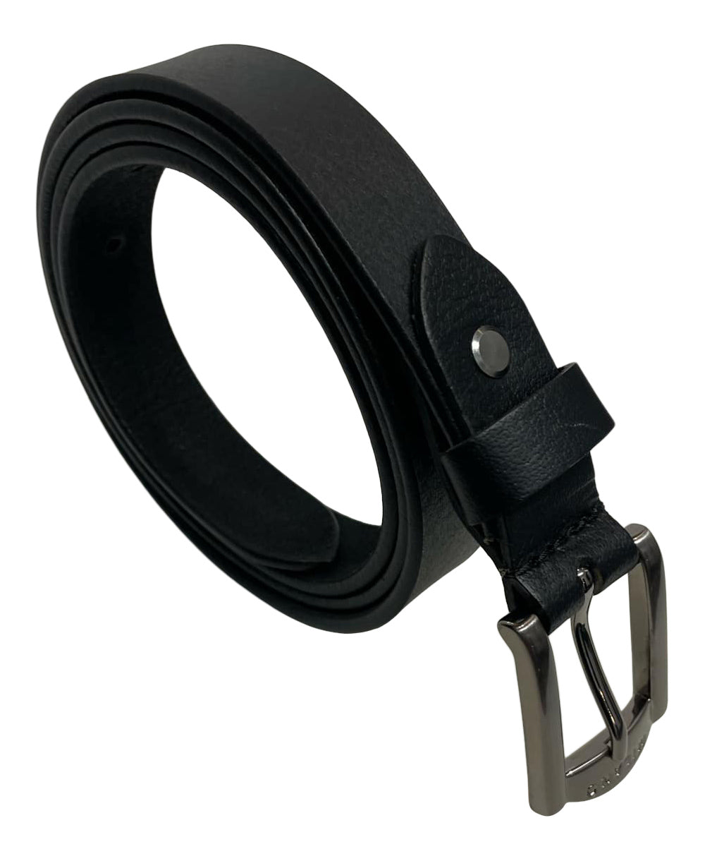 Men's Belt, Man's Real Leather Belts, Black or Brown, 28" - 48" Waist, 1" Wide