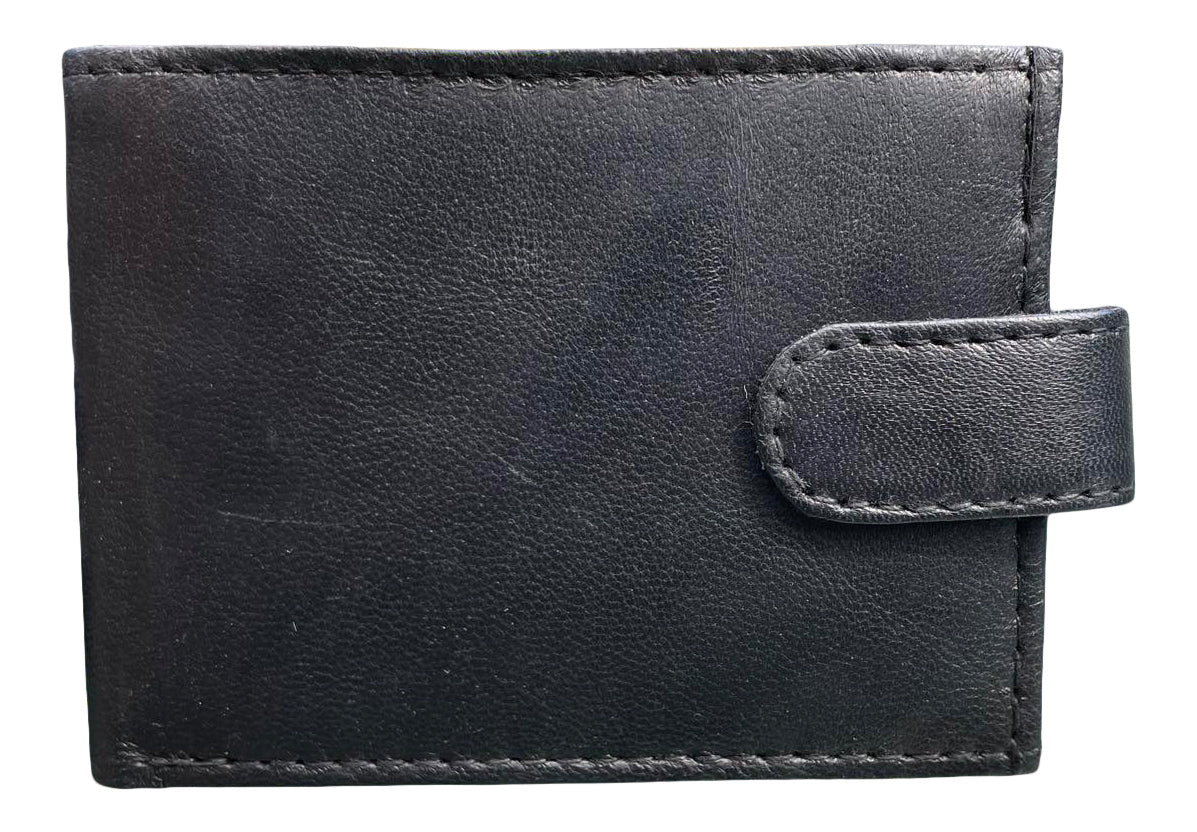 Men's Leather Wallet, with Note Slots, Card Pocket & Photo id Pocket