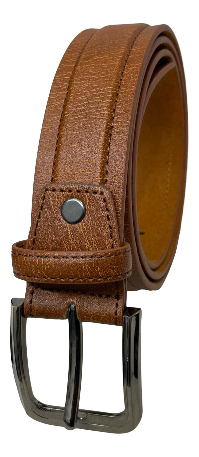 Men's Trouser Belt, Light Brown (Tan), Waist 28"- 48", Stylish Belt 1.5" Wide
