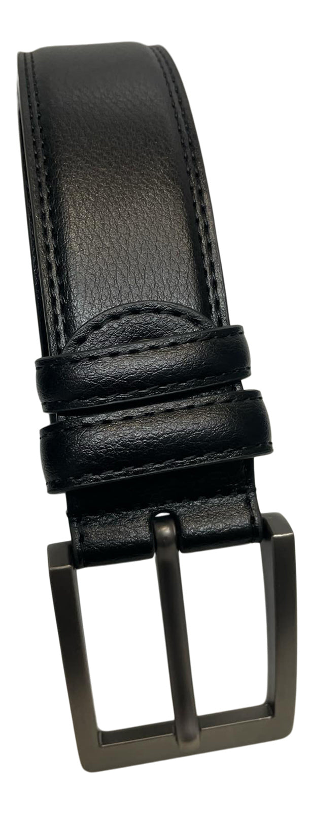 Men's Leather Belt for Trousers / Jeans, Black or Brown, 28" - 48" , by Milano®