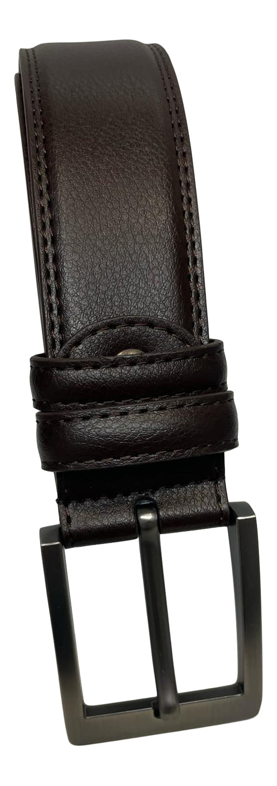 Men's Leather Belt for Trousers / Jeans, Black or Brown, 28" - 48" , by Milano®