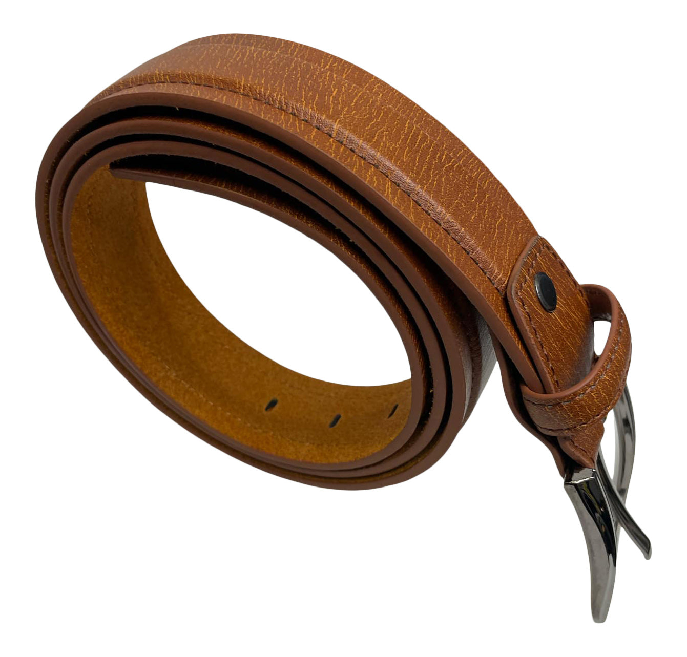 Men's Trouser Belt, Light Brown (Tan), Waist 28"- 48", Stylish Belt 1.5" Wide