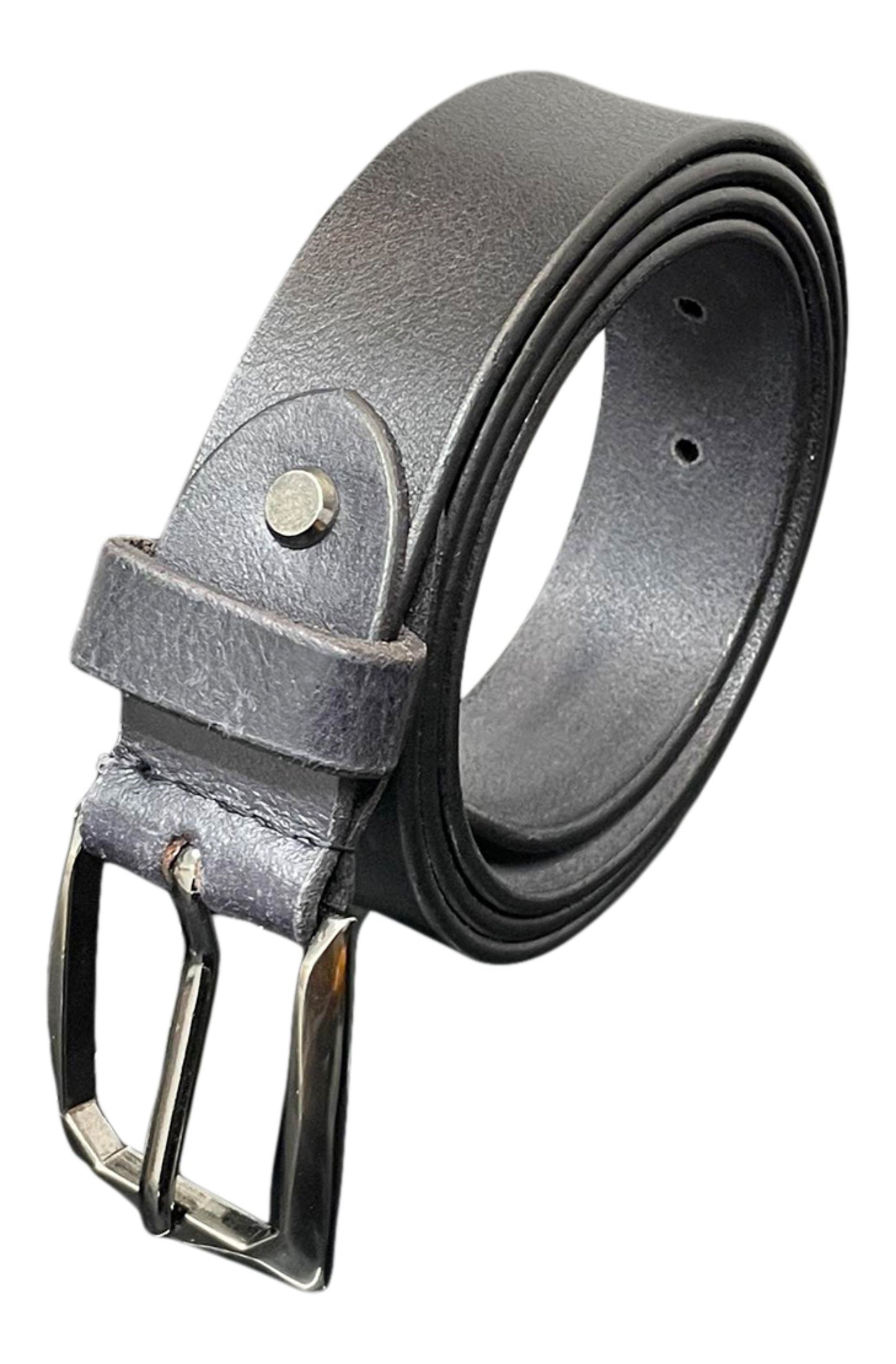 Men's Real Leather Belt, Black or Brown, 28" - 52", Leather Belts are 1.25" Wide