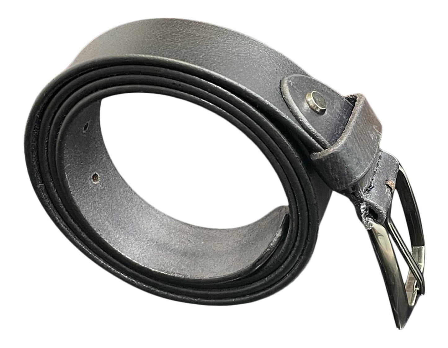 Men's Real Leather Belt, Black or Brown, 28" - 52", Leather Belts are 1.25" Wide