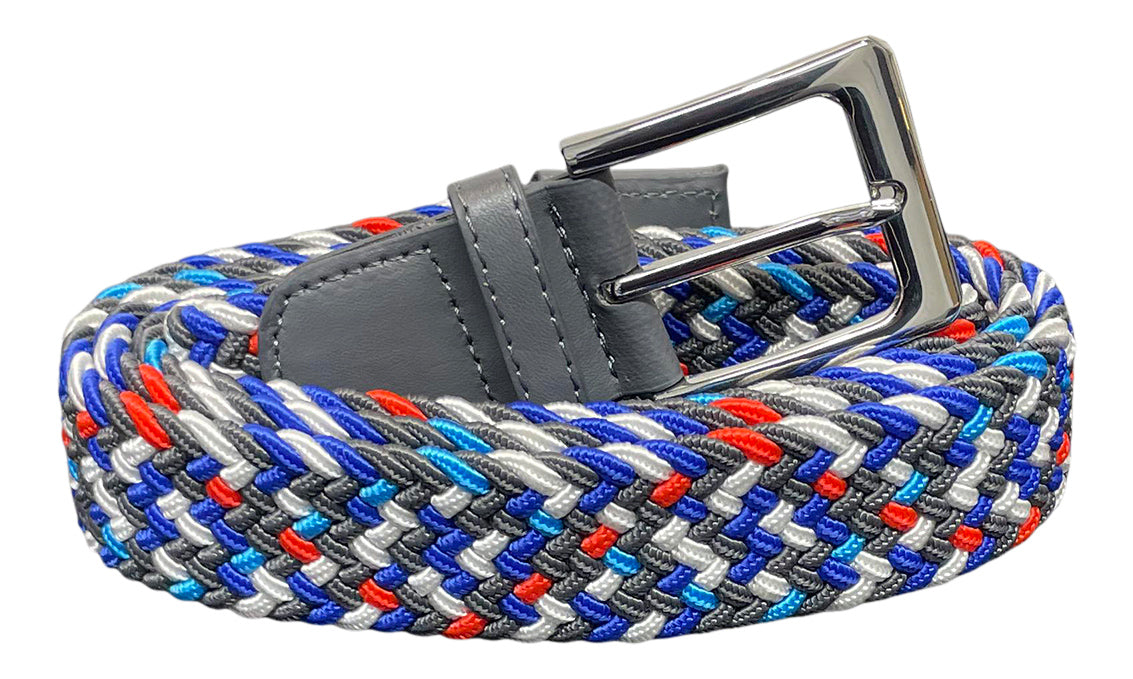 Men's Belt, Stretchy, Elasticated Belts for Men or Women, Braided Belt 1.25" Wide