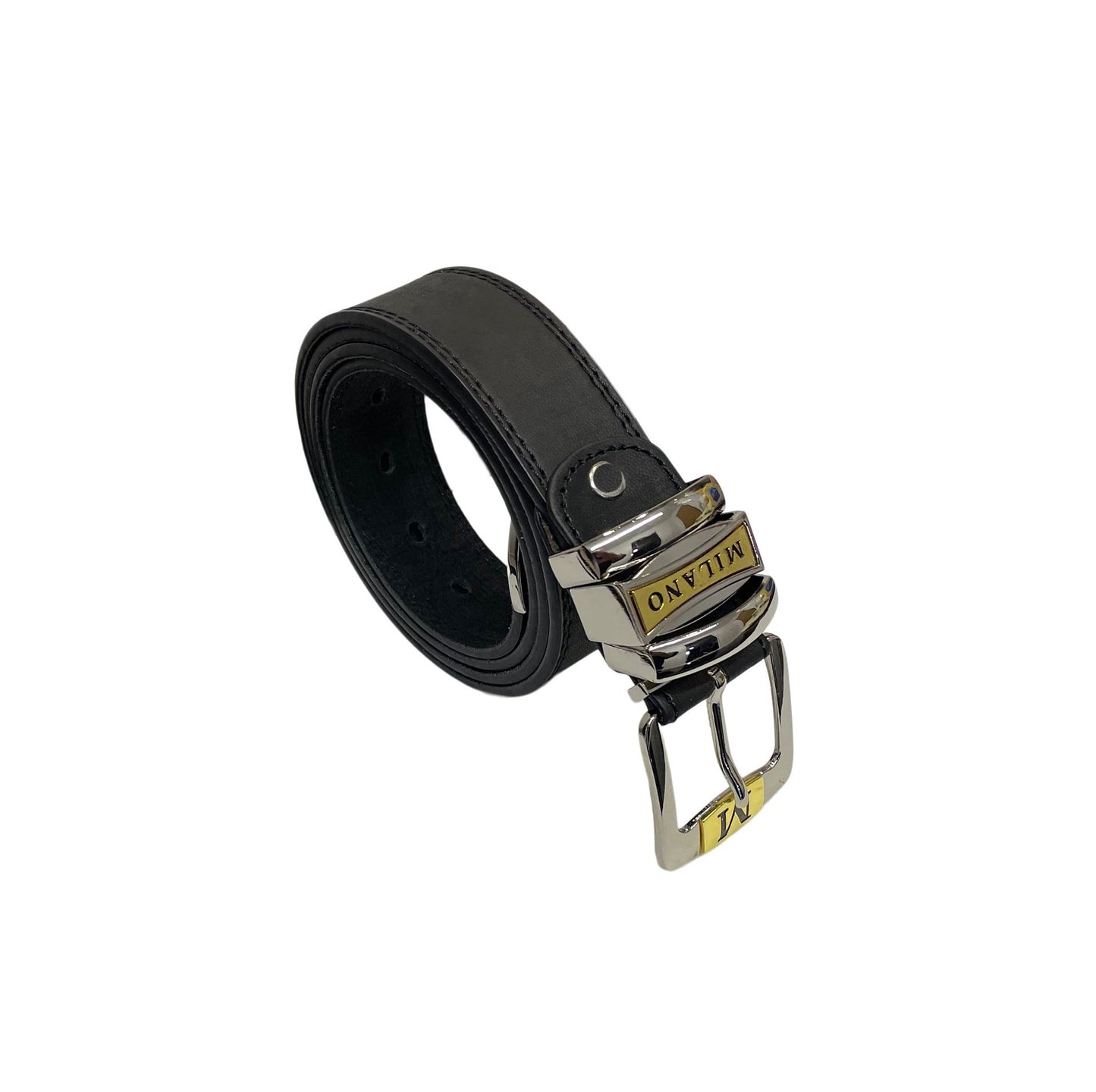 Men's Leather Jeans Belt, Black or Brown, 28" - 48"