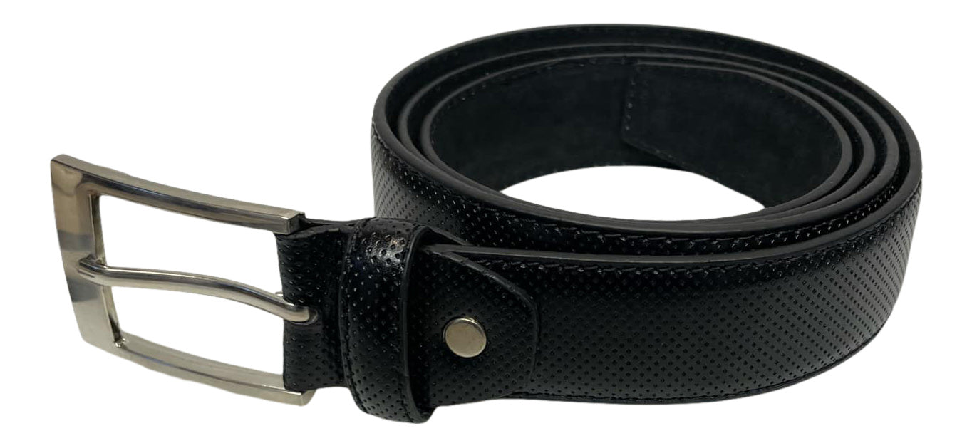 Men's Belt Black Leather Lined, Quality Belts for Men, all Sizes 28" - 48"