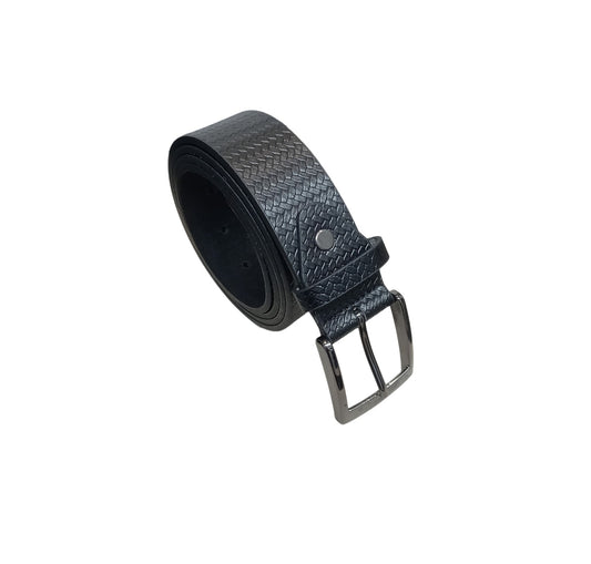 Men's Leather Lined Belt, Brown or Black 1.5" Wide, to Fit Sizes 28" - 48" Waist