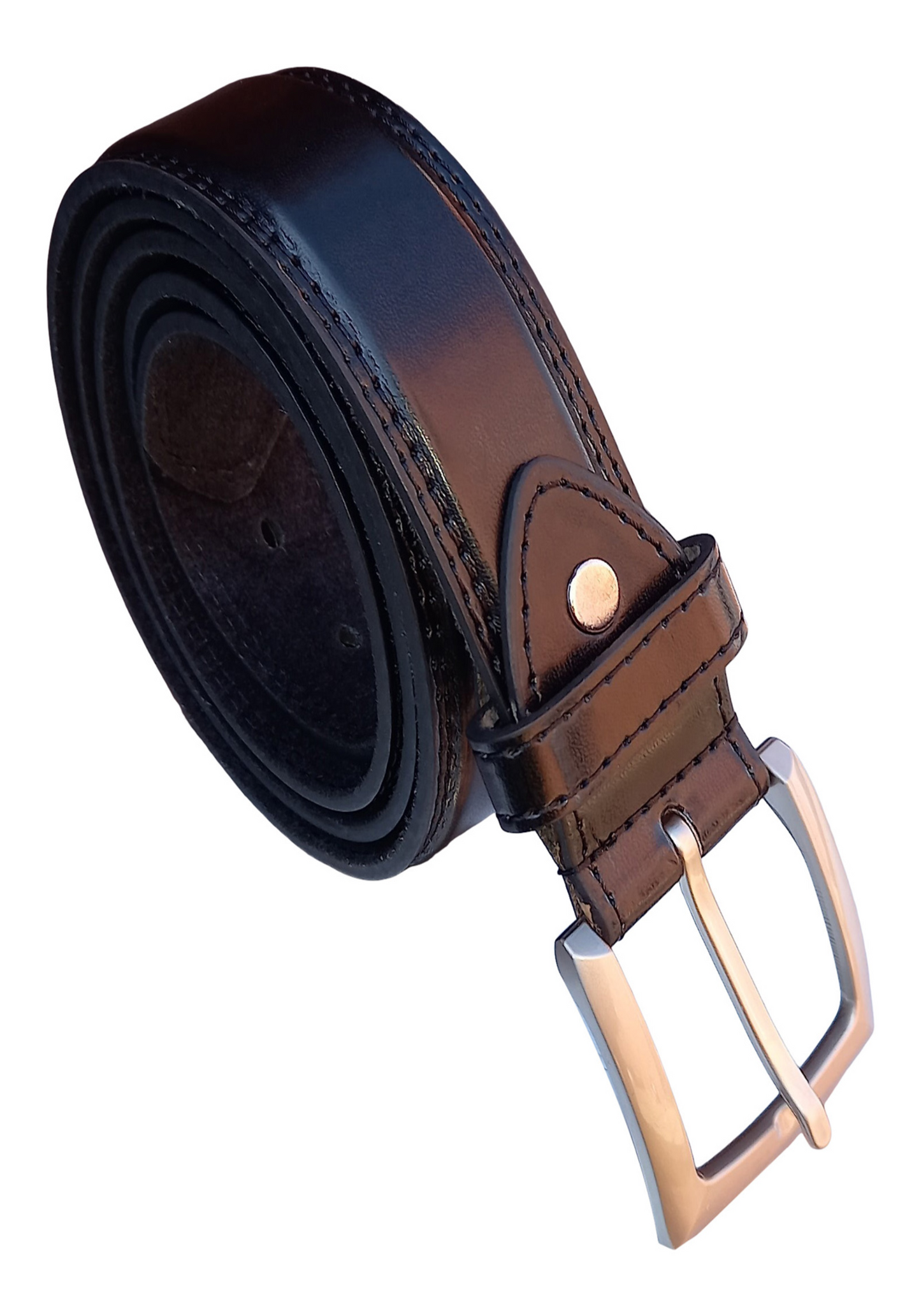 Men's Belt, Trouser Belts for Men, Leather Lined, Black, Brown, Grey or Navy