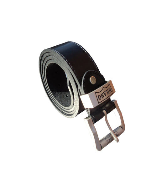 Men's Leather Belt, Jeans or Trouser Belts for Men, Sturdy Roller Buckle