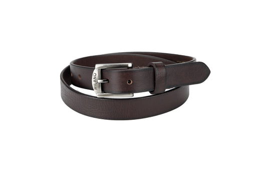 Men's Belt, Man's Real Leather Belts, Black or Brown, 28" - 48" Waist, 1" Wide