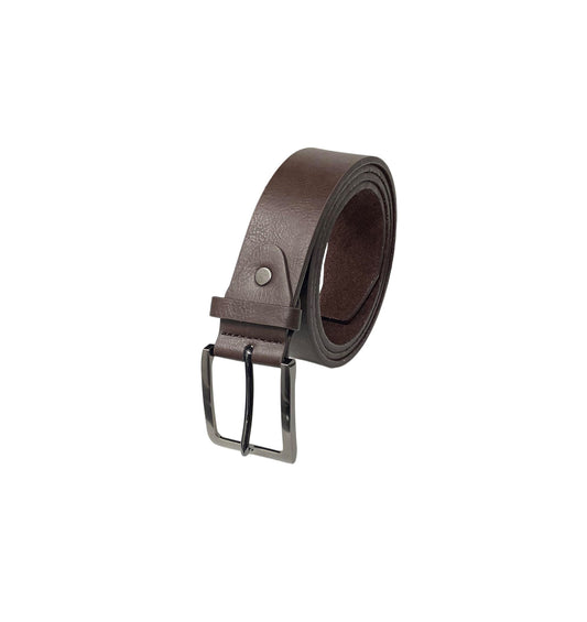 Men's Leather Lined Belt, Brown or Black 1.5" Wide, to Fit Sizes 28" - 48" Waist