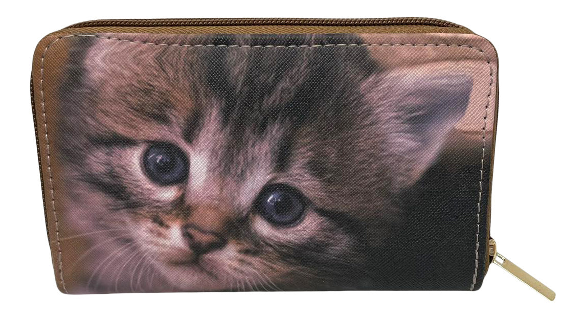 Ladies Purse, Medium Size Purses with Card and Coin Slots, Featuring Cats