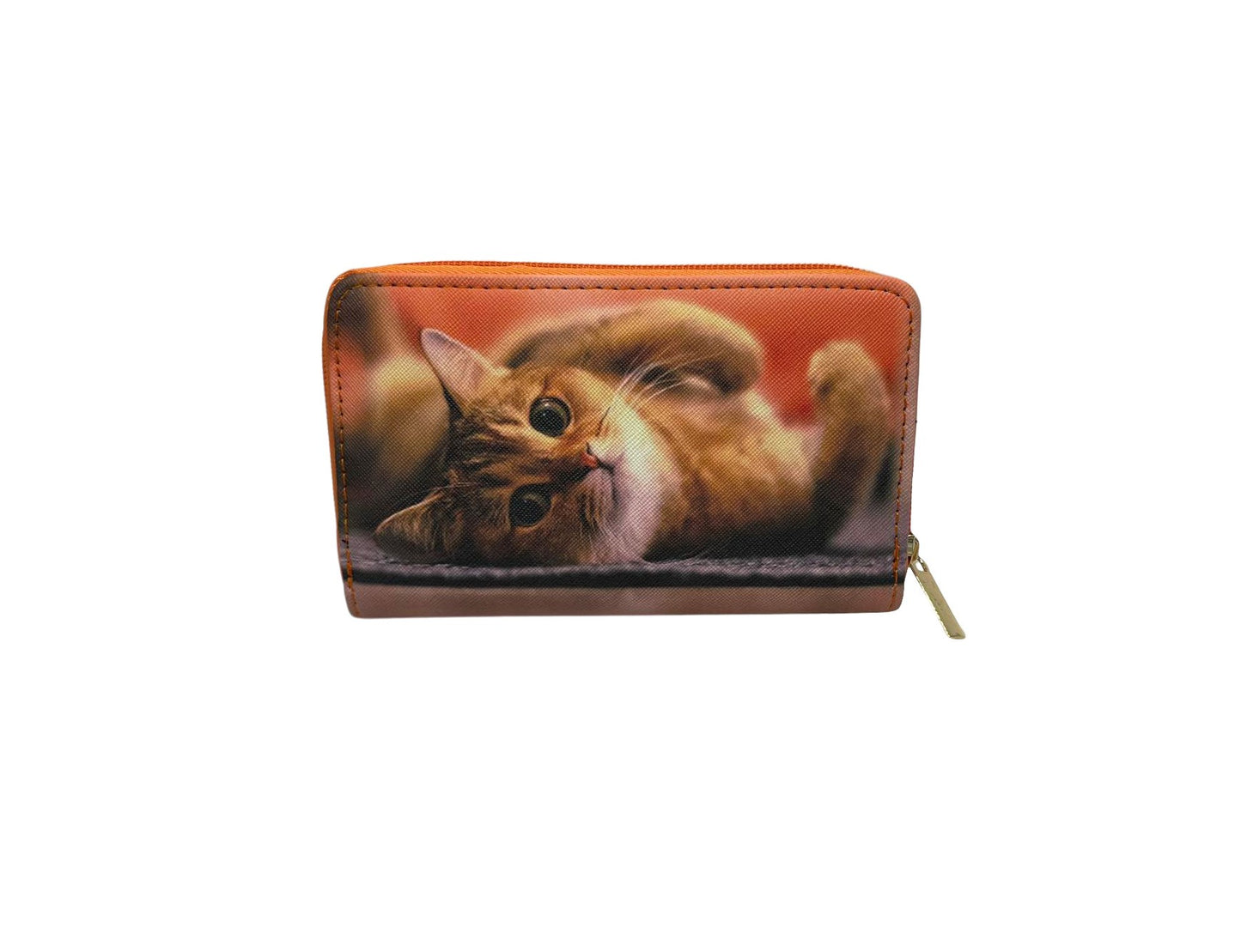 Ladies Purse, Medium Size Purses with Card and Coin Slots, Featuring Cats