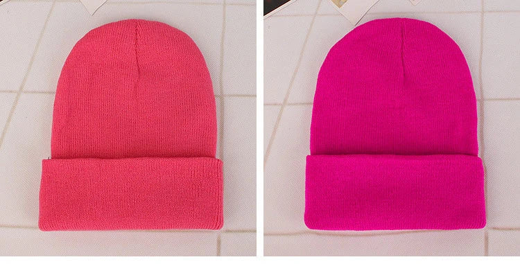 Winter Hats for Woman New Beanies Knitted Solid Cute Hat Girls Autumn Female Beanie Caps Warmer Bonnet Ladies Casual Cap