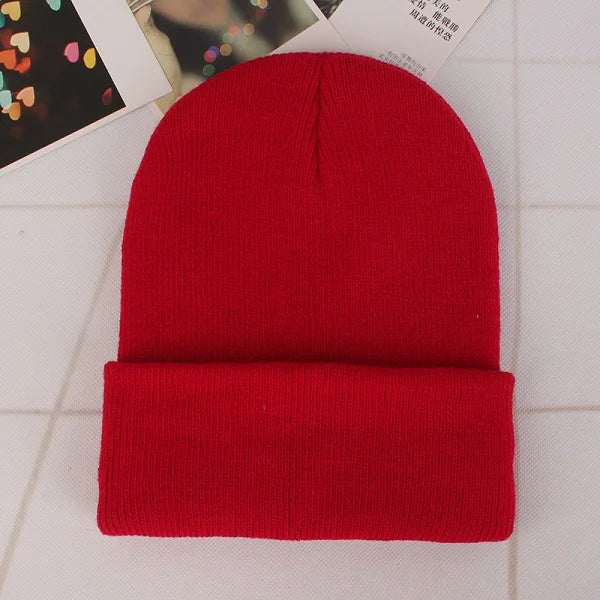 Winter Hats for Woman New Beanies Knitted Solid Cute Hat Girls Autumn Female Beanie Caps Warmer Bonnet Ladies Casual Cap