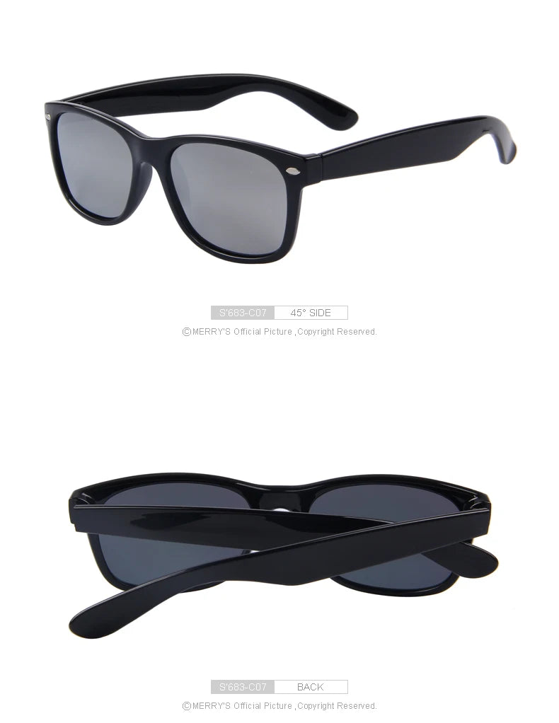 MERRYS Men Polarized Sunglasses Classic Men Retro Rivet Shades Brand Designer Sun glasses UV400 S683