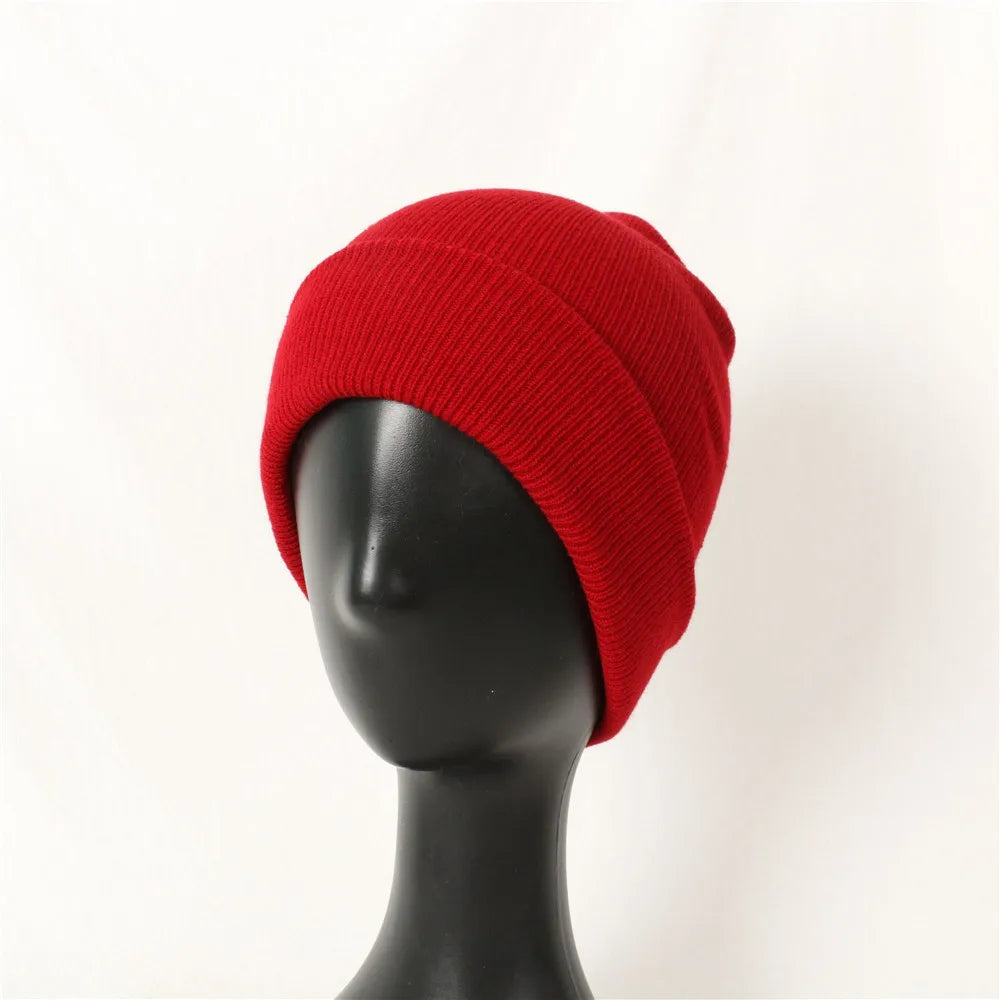 Winter Hats for Woman New Beanies Knitted Solid Cute Hat Girls Autumn Female Beanie Caps Warmer Bonnet Ladies Casual Cap