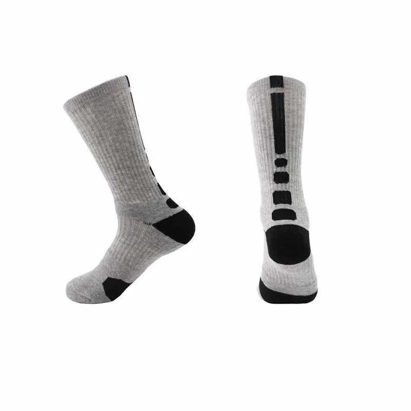 Men‘s Fitness Running, Cycling, Hiking Socks White Black Sport Socks Outdoor