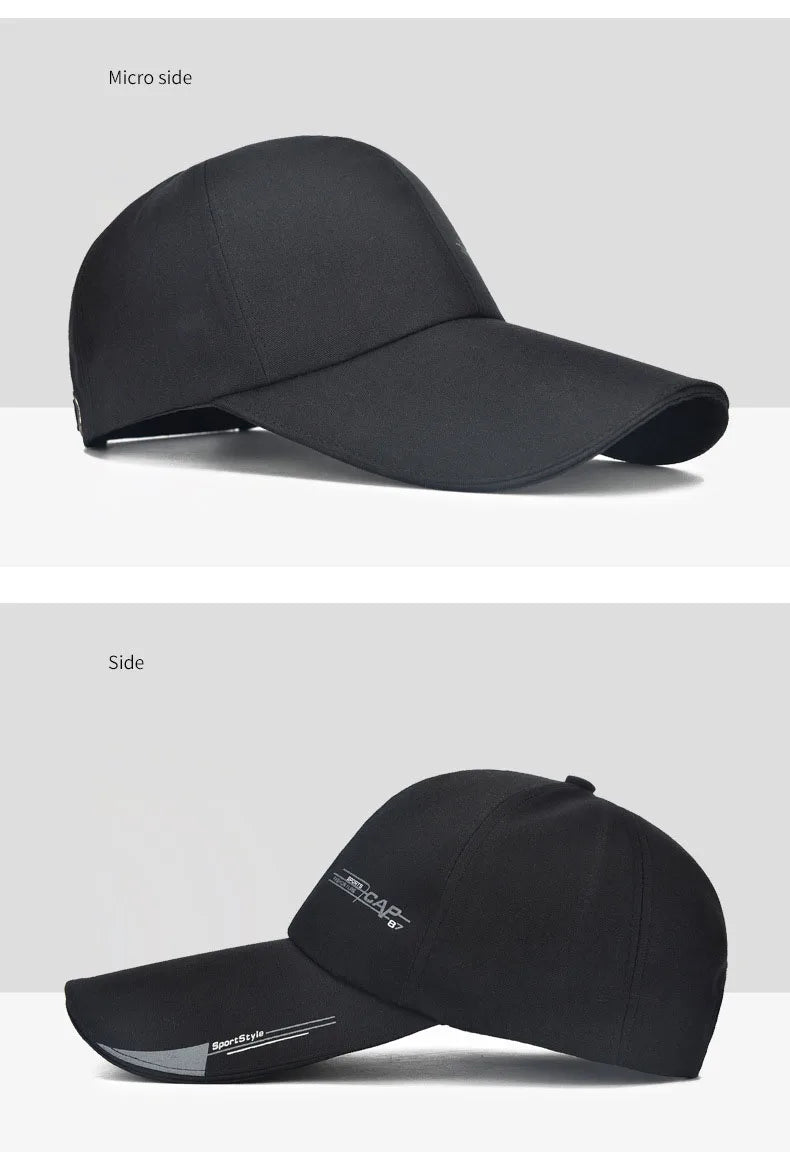 Sports Cap, Mens Outdoor Fashion Baseball Cap, Long Visor