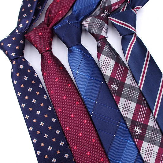 Men ties necktie Men's vestidos business wedding tie Male Dress legame gift gravata England Stripes JACQUARD WOVEN 6cm