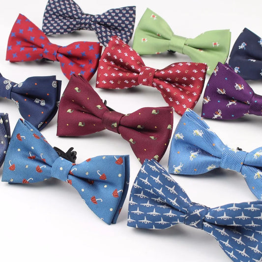 New Style Plaid Children Bowtie Polester Bowties Baby Kid Kids Classical Pet Striped Butterfly Bow tie Elk Bike Umbrella Dog Car