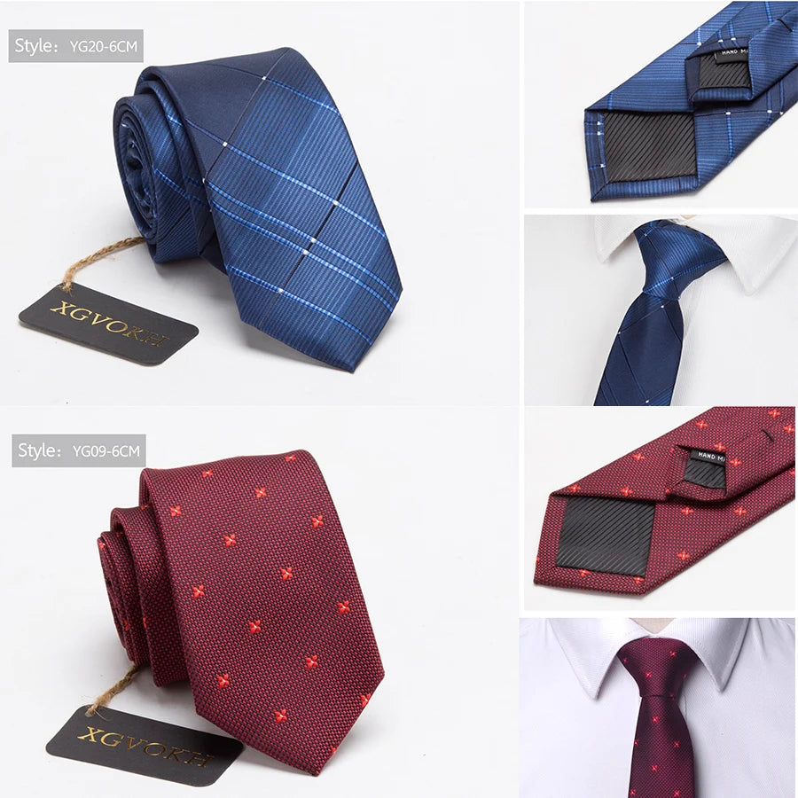 Men ties necktie Men's vestidos business wedding tie Male Dress legame gift gravata England Stripes JACQUARD WOVEN 6cm