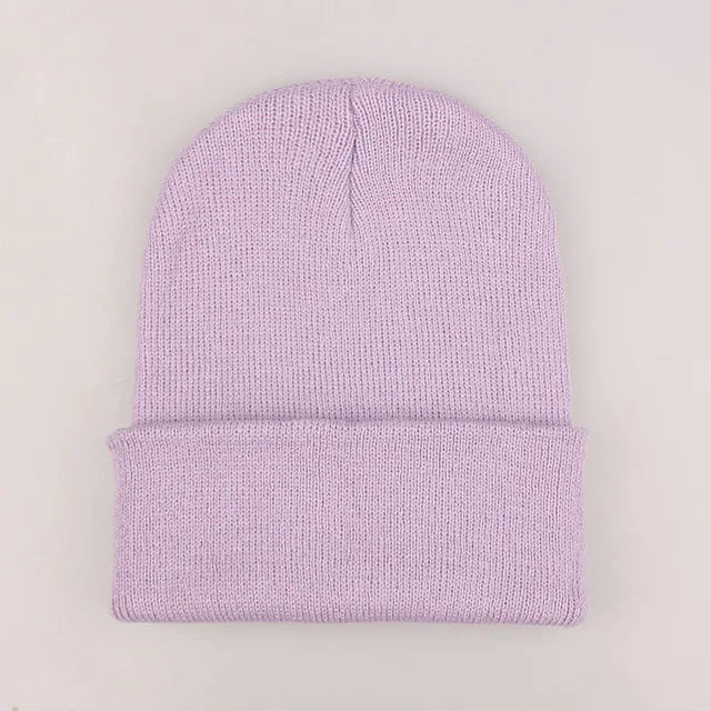 Winter Hats for Woman New Beanies Knitted Solid Cute Hat Girls Autumn Female Beanie Caps Warmer Bonnet Ladies Casual Cap