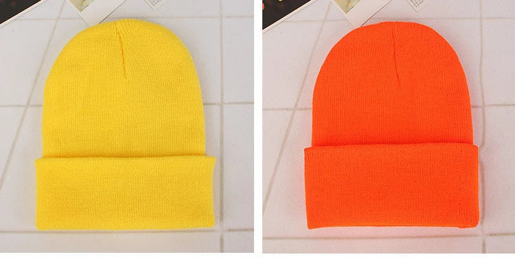 Winter Hats for Woman New Beanies Knitted Solid Cute Hat Girls Autumn Female Beanie Caps Warmer Bonnet Ladies Casual Cap