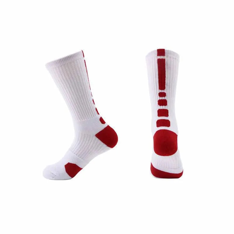 Men‘s Fitness Running, Cycling, Hiking Socks White Black Sport Socks Outdoor