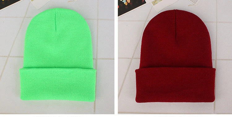 Winter Hats for Woman New Beanies Knitted Solid Cute Hat Girls Autumn Female Beanie Caps Warmer Bonnet Ladies Casual Cap