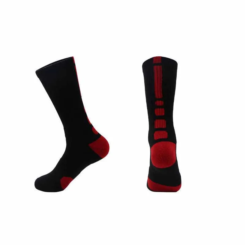 Men‘s Fitness Running, Cycling, Hiking Socks White Black Sport Socks Outdoor