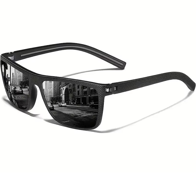 Sunglasses, Square Polarized Sunglasses for Men and Women Lightweight Frame