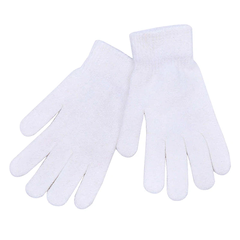 Women Knitted Full Fingered Gloves Solid Autumn Winter Hand Warmer Thicken Lining Skiing Short Wrist Female's  Mittens