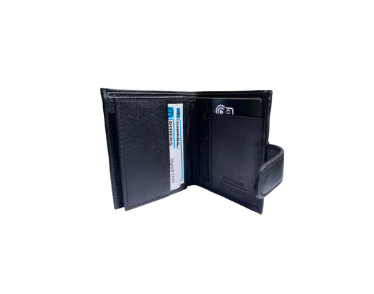 Men's Leather Wallet, with Note Slots, Card Pocket & Photo id Pocket