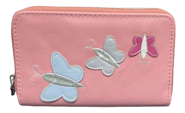 Ladies Purse, Medium Size Purses with Card and Coin Slots, Featuring Butterflies